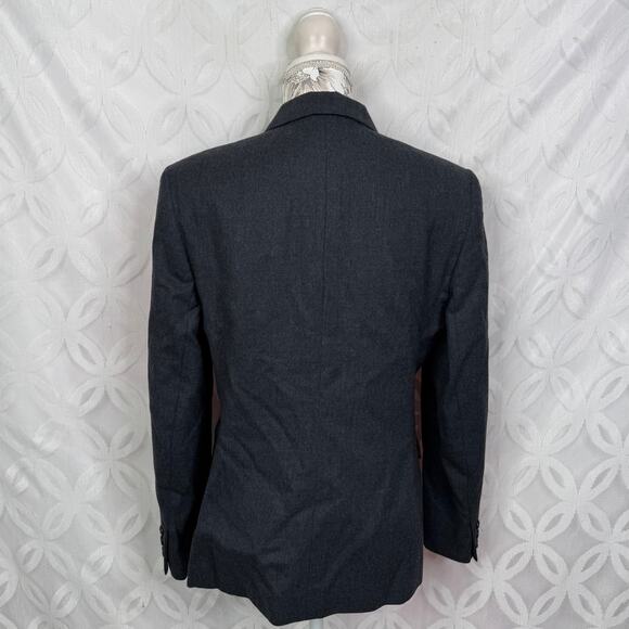 Brooks Brothers Wool Knit Charcoal Blazer Size 10 NWT - Picture 7 of 11